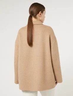 New Marina Rinaldi Double-faced wool-blend coat GOLD