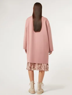 Fashion Marina Rinaldi Double-faced wool-blend coat ANTIQUEROSE