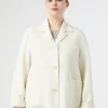 Hot Marina Rinaldi Double-faced wool-blend jacket IVORY
