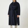Fashion Marina Rinaldi Double-sided pure wool coat ULTRAMARINE