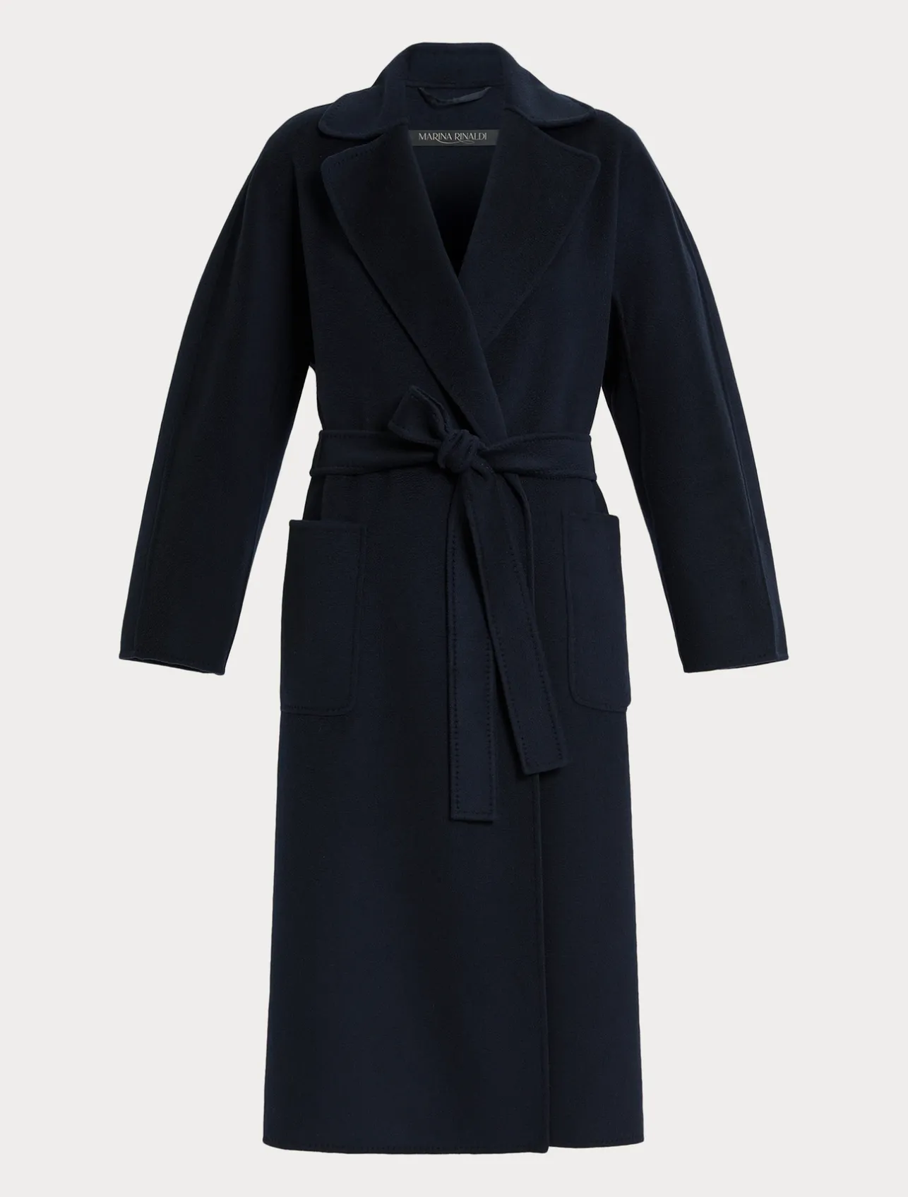 Fashion Marina Rinaldi Double-sided pure wool coat ULTRAMARINE