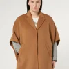 Online Marina Rinaldi Double-sided wool cape BISCUIT
