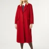 New Marina Rinaldi Double-sided wool coat RED
