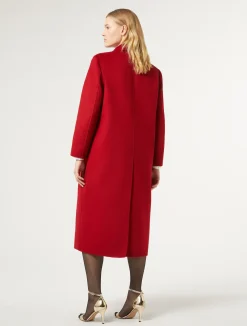 New Marina Rinaldi Double-sided wool coat RED