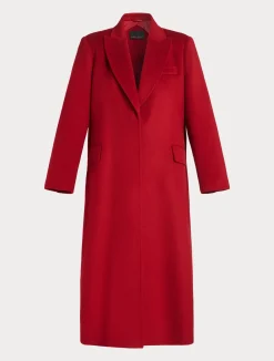 New Marina Rinaldi Double-sided wool coat RED