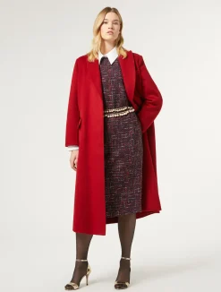 New Marina Rinaldi Double-sided wool coat RED