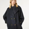 Discount Marina Rinaldi Double-sided wool jacket MIDNIGHTBLUE