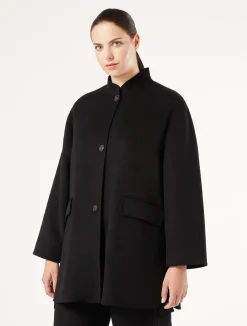 Hot Marina Rinaldi Double-sided wool jacket BLACK