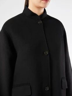 Hot Marina Rinaldi Double-sided wool jacket BLACK
