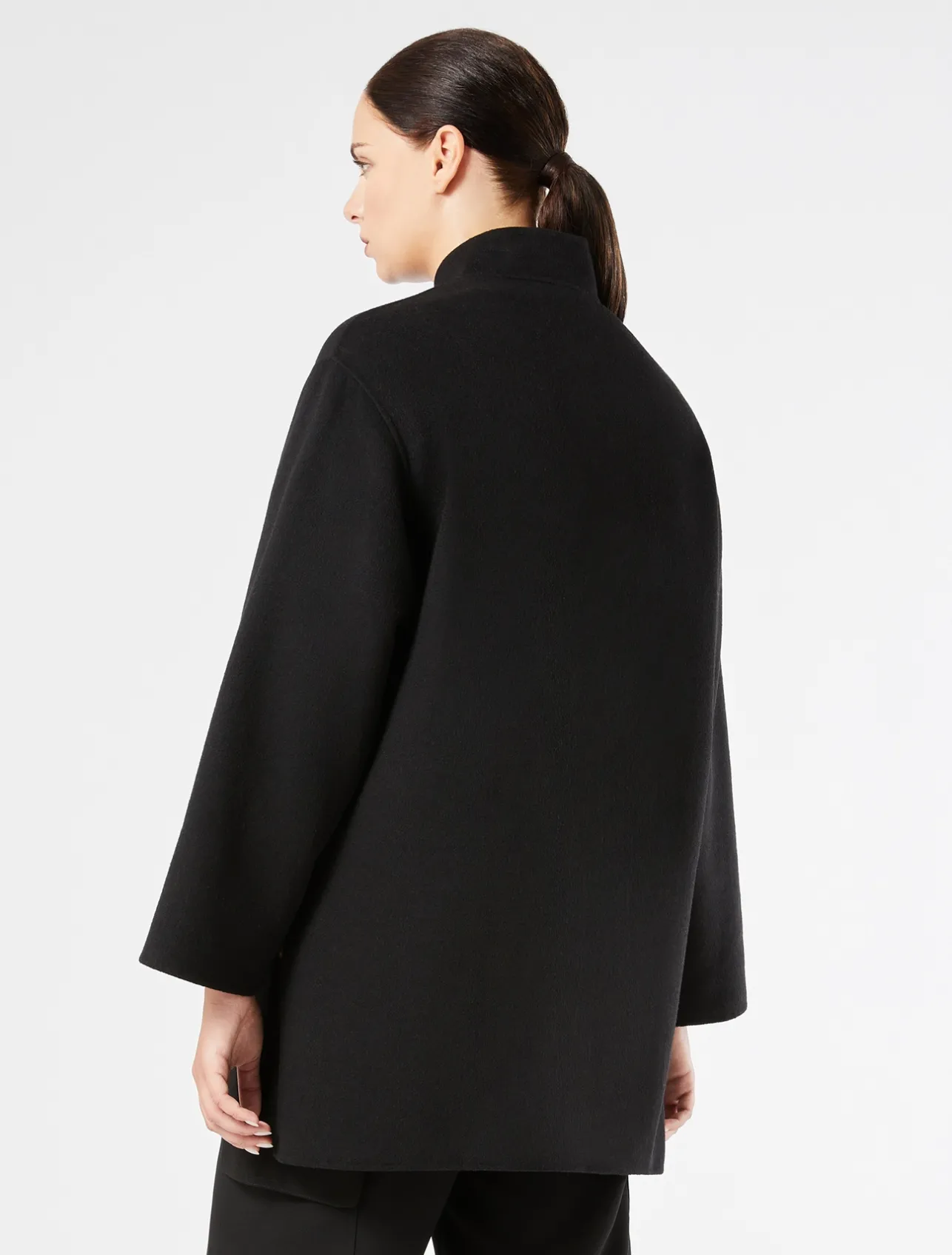 Hot Marina Rinaldi Double-sided wool jacket BLACK