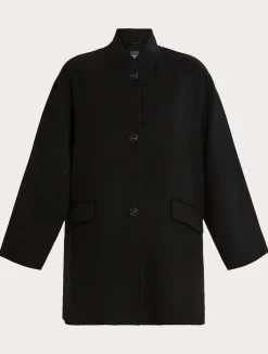 Hot Marina Rinaldi Double-sided wool jacket BLACK