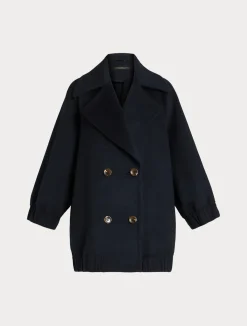 Discount Marina Rinaldi Double-sided wool jacket MIDNIGHTBLUE