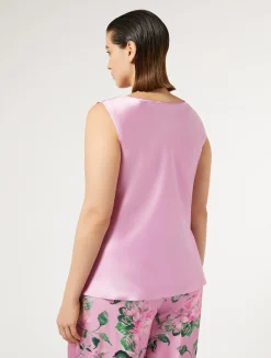 Clearance Marina Rinaldi Draped satin top PINK