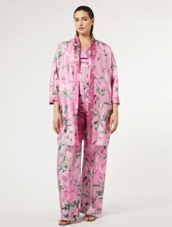 Clearance Marina Rinaldi Draped satin top PINK