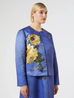 Discount Marina Rinaldi Duchess satin jacket AVIO