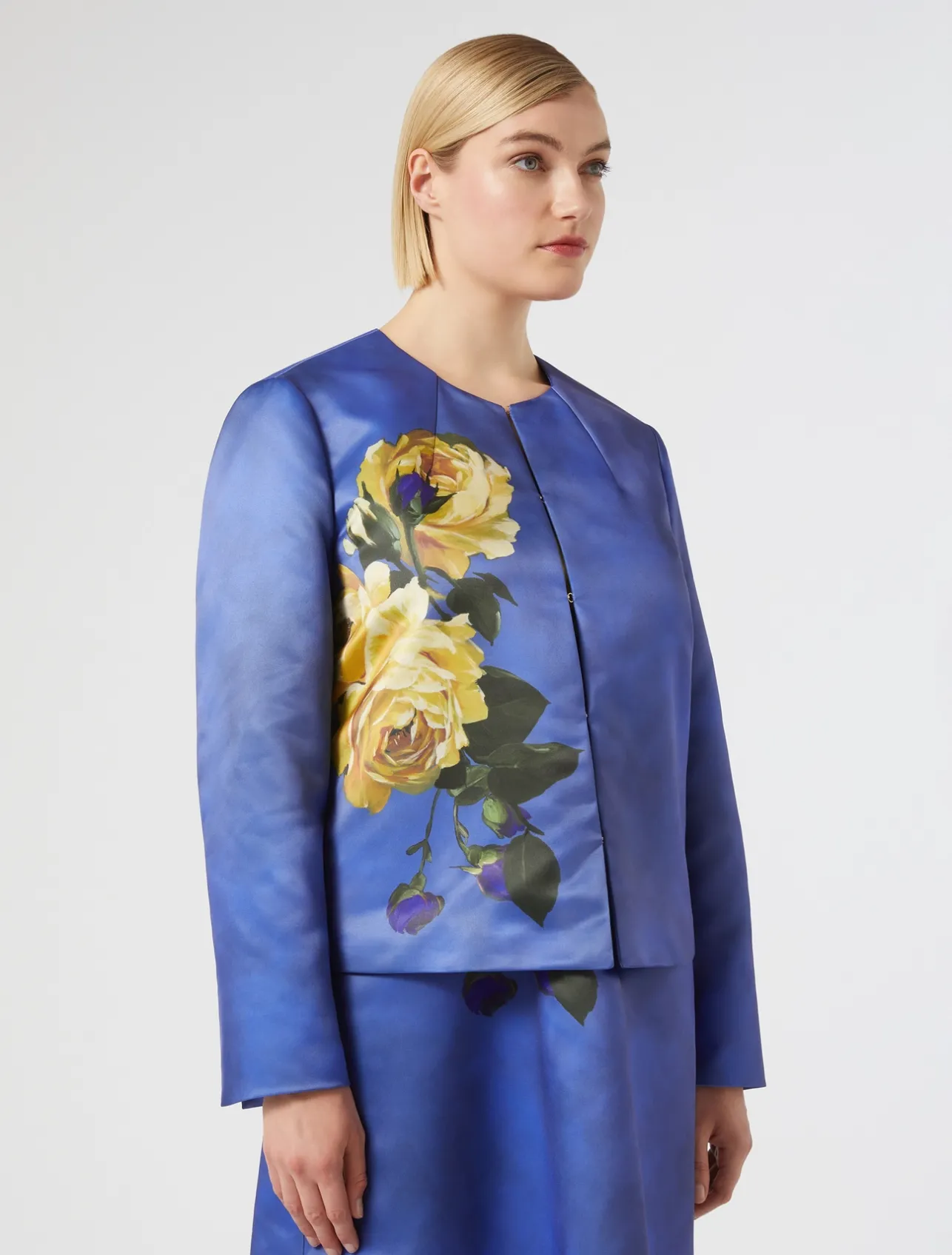 Discount Marina Rinaldi Duchess satin jacket AVIO