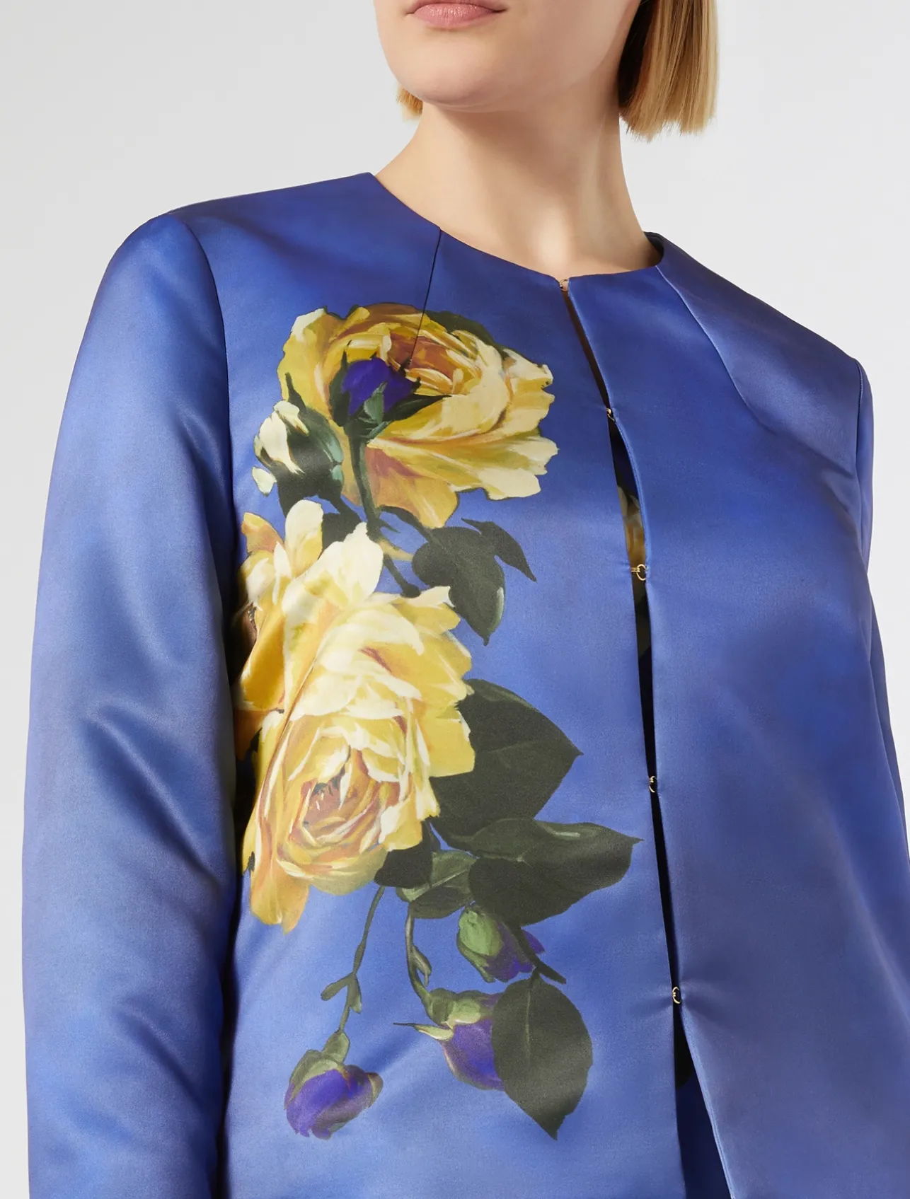Discount Marina Rinaldi Duchess satin jacket AVIO