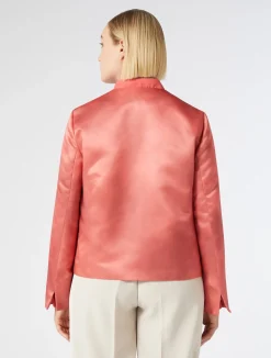New Marina Rinaldi Duchess satin jacket CORAL
