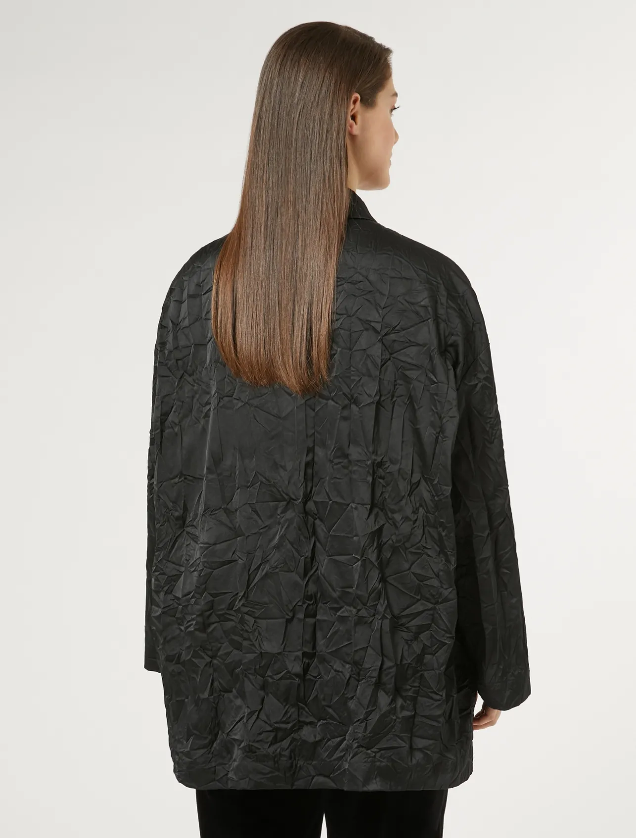 Hot Marina Rinaldi Duchess satin shirt BLACK