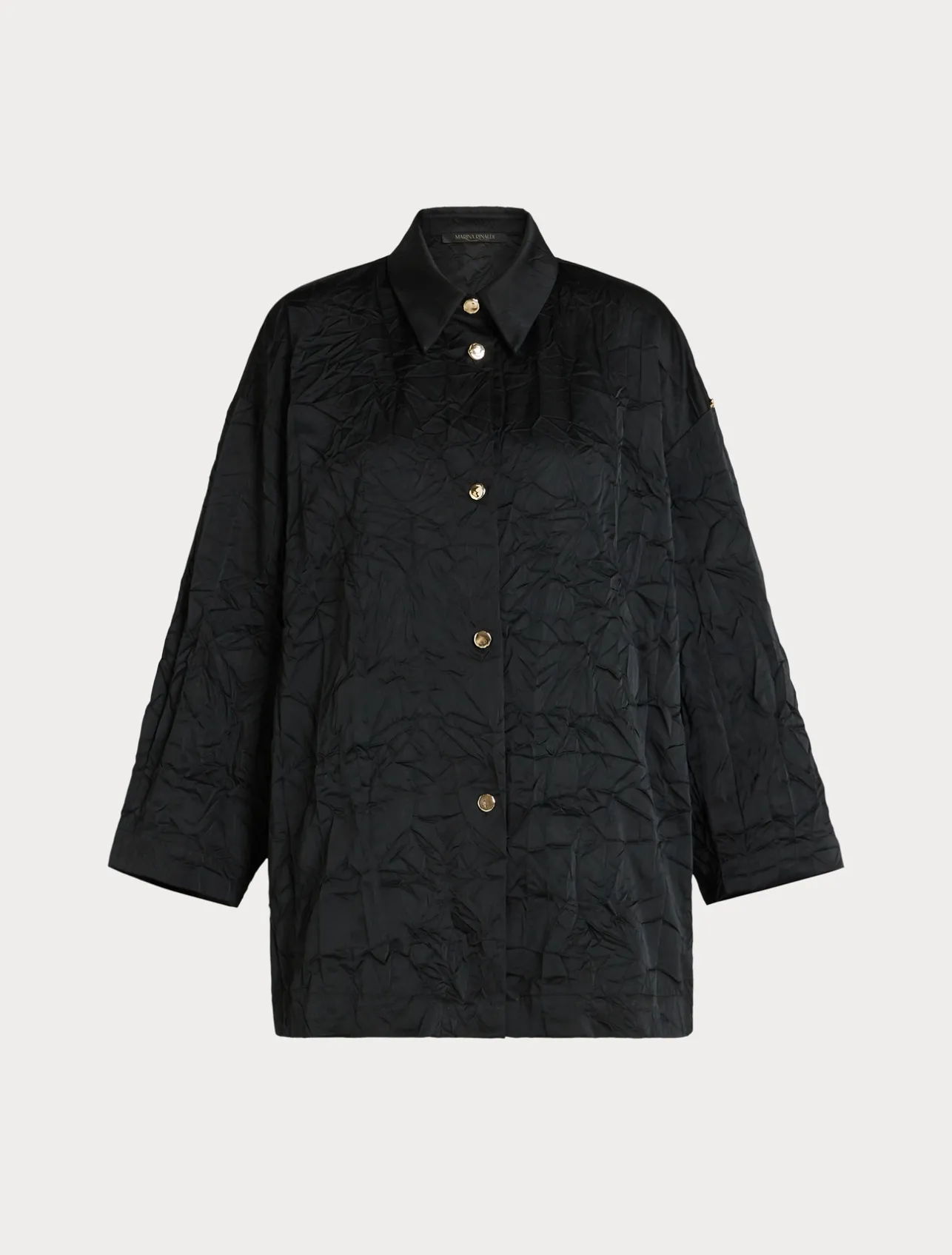 Hot Marina Rinaldi Duchess satin shirt BLACK