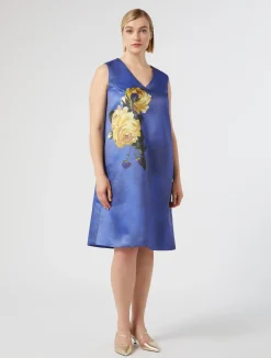 Discount Marina Rinaldi Duchesse print dress AVIO