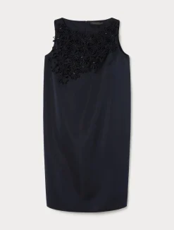 New Marina Rinaldi Embroidered duchesse dress MIDNIGHTBLUE