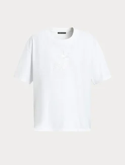 Best Marina Rinaldi Embroidered jersey T-shirt OPTICALWHITE