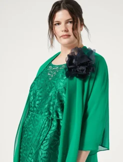 Discount Marina Rinaldi Embroidered tulle dress JADE