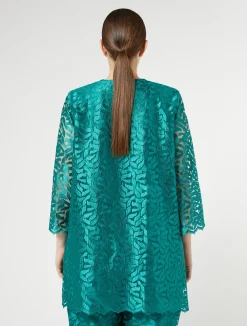 Outlet Marina Rinaldi Embroidered tulle jacket JADE