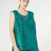 Best Marina Rinaldi Embroidered tulle top JADE