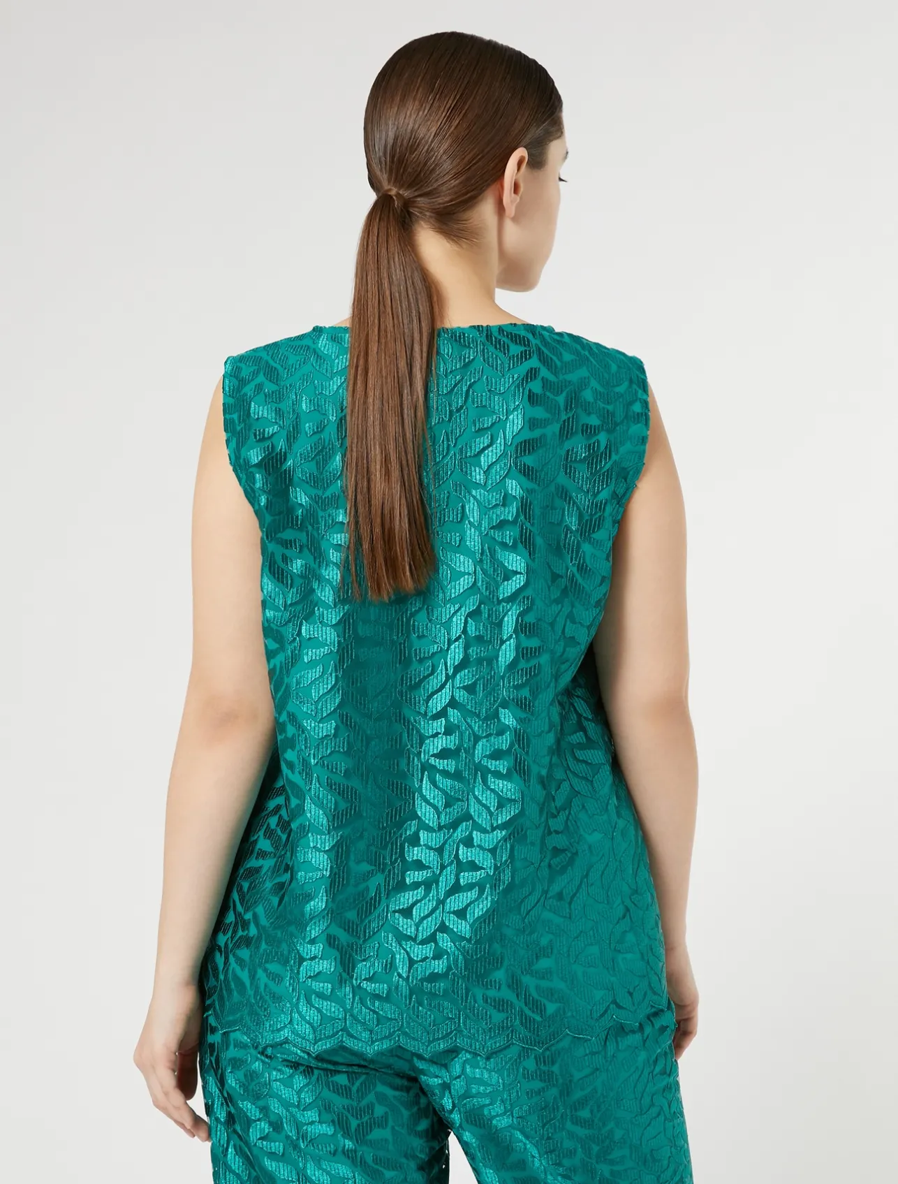 Best Marina Rinaldi Embroidered tulle top JADE