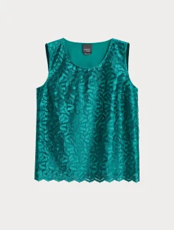 Best Marina Rinaldi Embroidered tulle top JADE