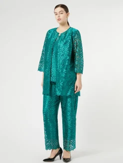 Best Marina Rinaldi Embroidered tulle top JADE
