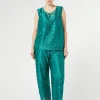 Outlet Marina Rinaldi Embroidered tulle trousers JADE