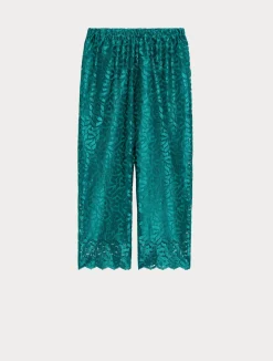 Outlet Marina Rinaldi Embroidered tulle trousers JADE