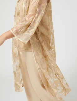 Hot Marina Rinaldi Embroidered tulle tunic LIGHTGOLD