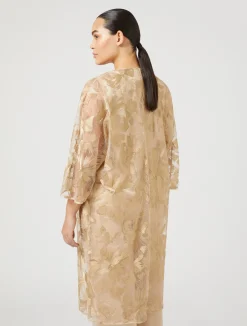 Hot Marina Rinaldi Embroidered tulle tunic LIGHTGOLD