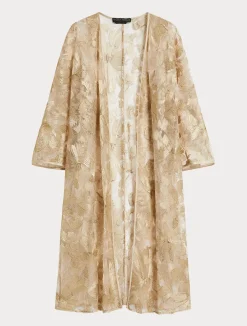 Hot Marina Rinaldi Embroidered tulle tunic LIGHTGOLD
