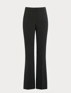 Online Marina Rinaldi Flared cady trousers BLACK