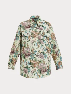 Clearance Marina Rinaldi Floral jacquard jacket PALEYELLOW