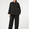 Discount Marina Rinaldi Fluid cady trousers BLACK