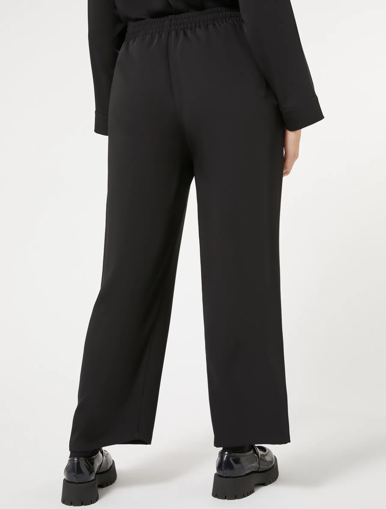 Discount Marina Rinaldi Fluid cady trousers BLACK