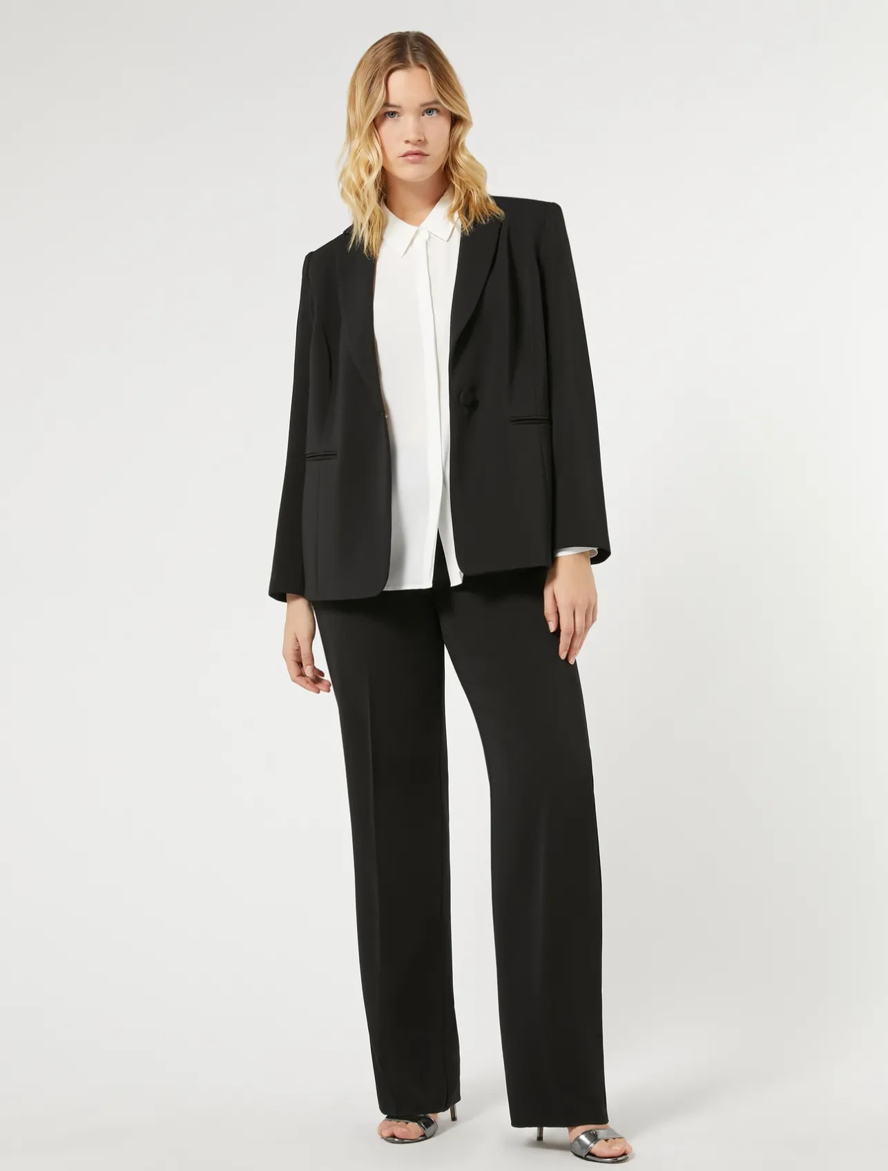Online Marina Rinaldi Fluid cady trousers BLACK