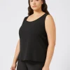 Best Marina Rinaldi Fluid fabric top BLACK