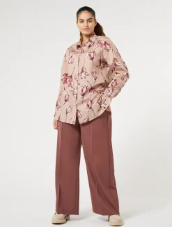 Hot Marina Rinaldi Fluid gabardine trousers FARD