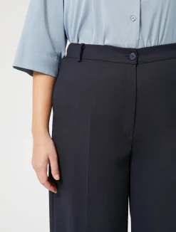 New Marina Rinaldi Fluid gabardine trousers MIDNIGHTBLUE