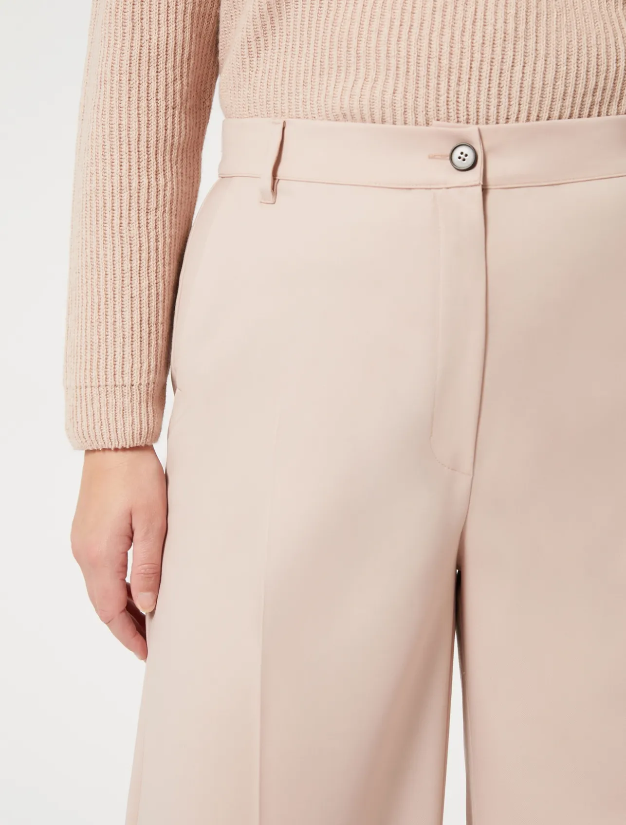New Marina Rinaldi Fluid gabardine trousers PINK