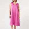Online Marina Rinaldi Fluid satin dress ANTIQUEROSE