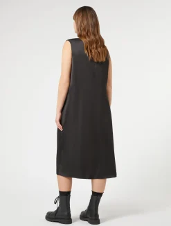Best Marina Rinaldi Fluid satin dress BLACK