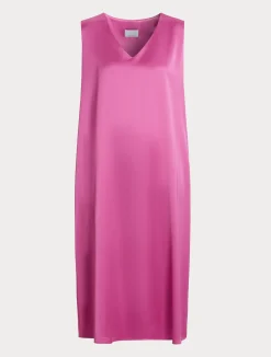 Online Marina Rinaldi Fluid satin dress ANTIQUEROSE